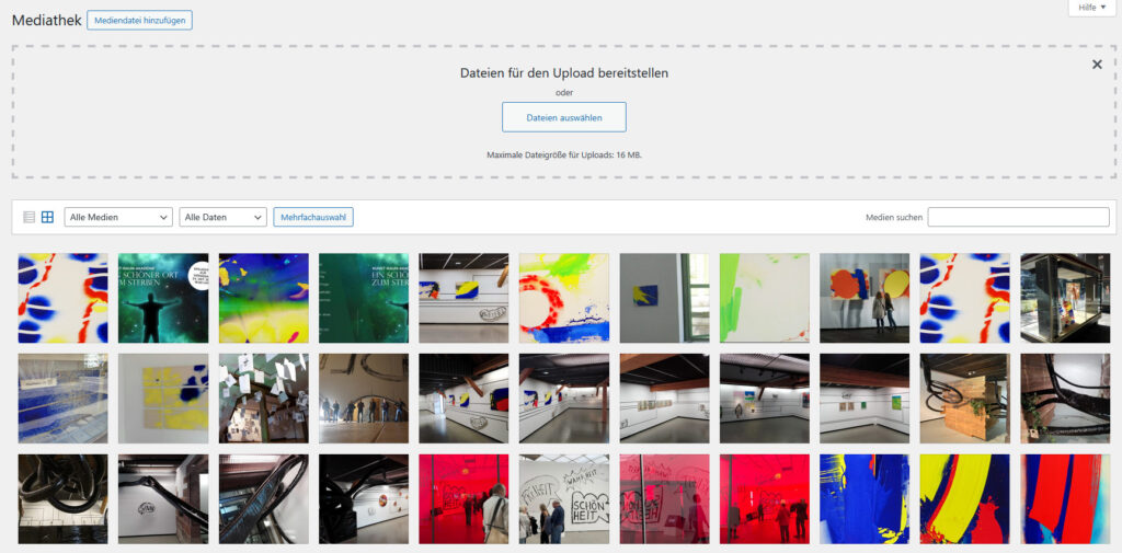 CMS WP-Bilder-Upload Webdesign blackgif.com