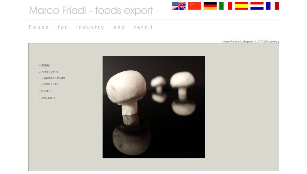 Marco Friedl e.K., Foods for industry and retail